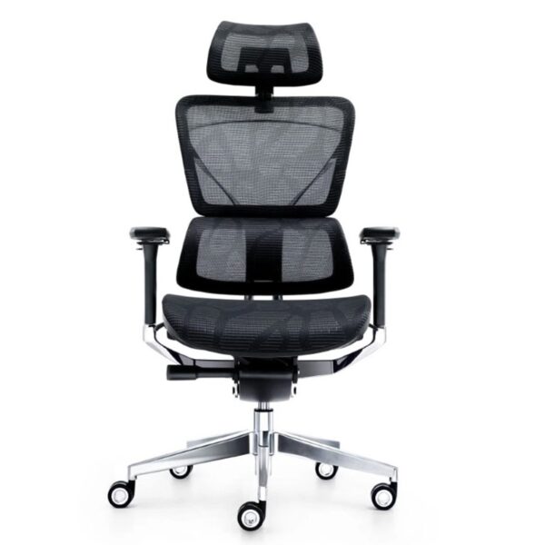 inox mesh office chair front