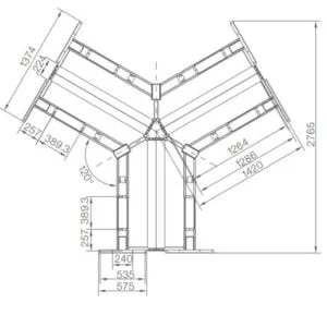 Twin Sharing Height Adjustable Desk​