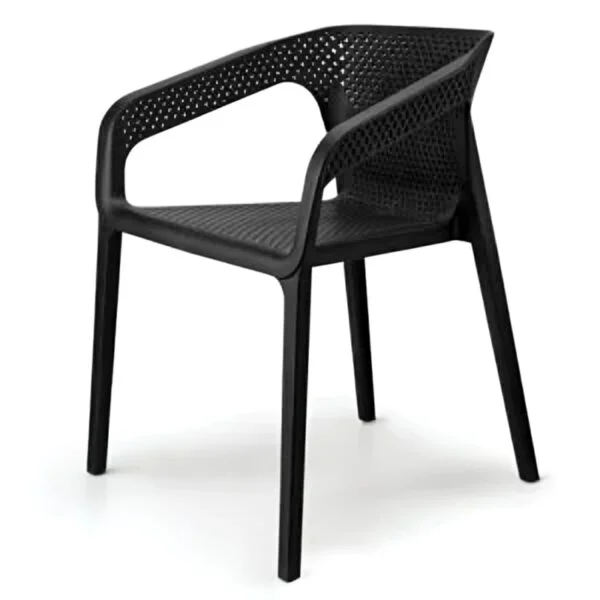 Black Color Cube Cafe Chair