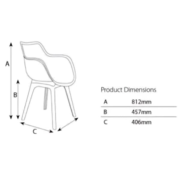 Dimensions of Ikon Chair