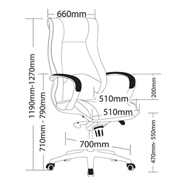 dimension of camry chair