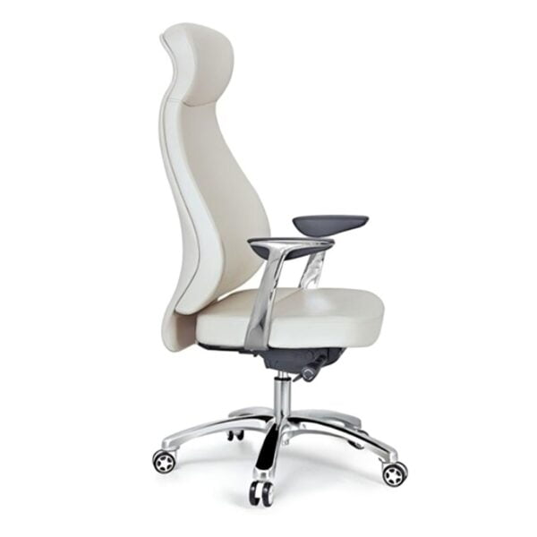 White Merino Chair side pose