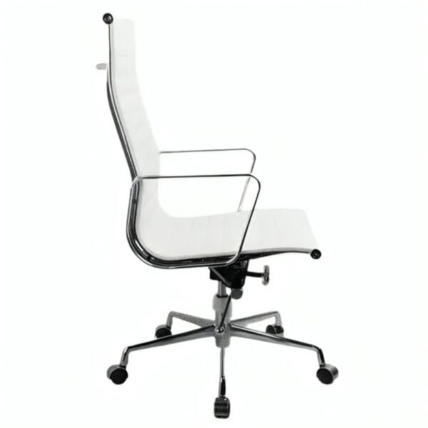 White Color Aluminium Sleek Chair