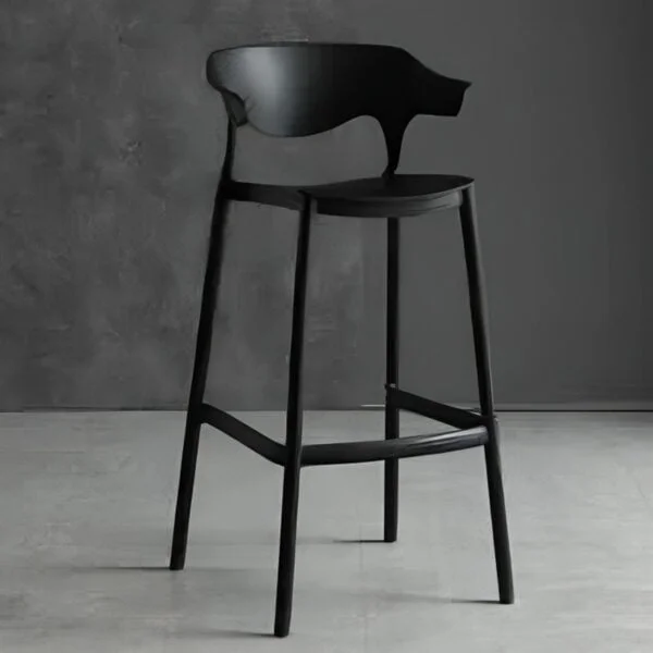 High Plastic Counter Bar Chair