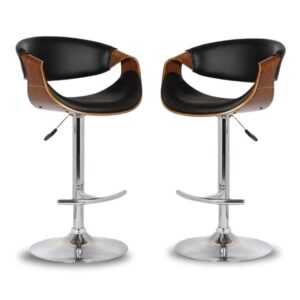 Imported Leather High Bar Stool