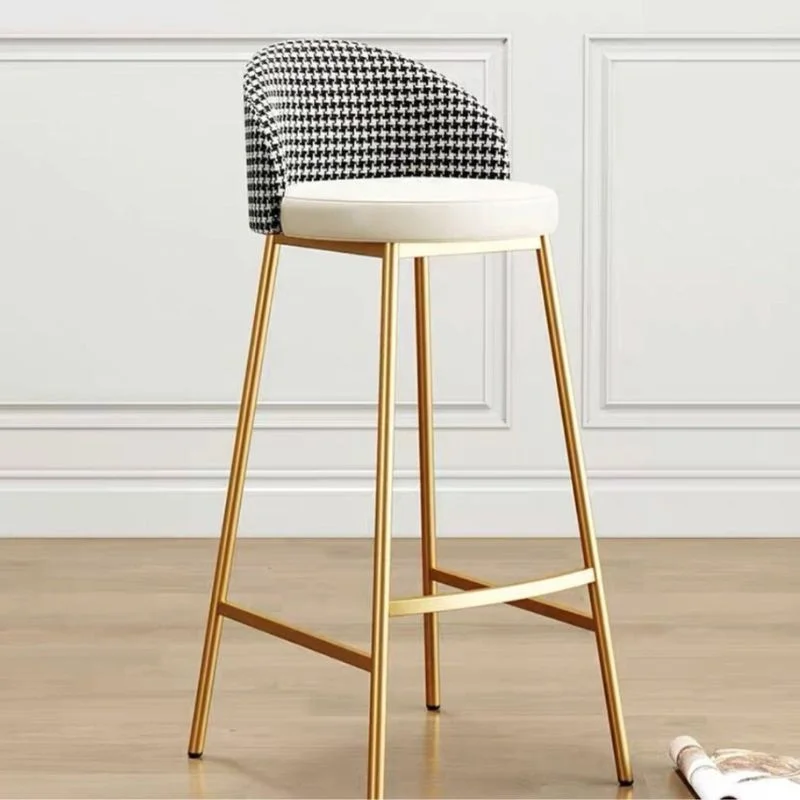 Zebra Strip High Counter Bar Stool Chair