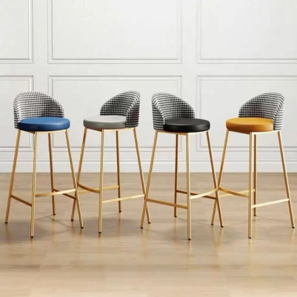 multiple zebra high bar stool