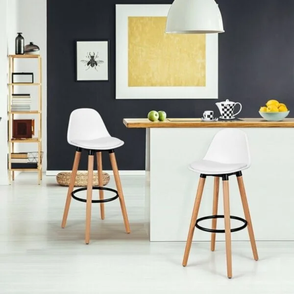 white high counter bar stool