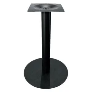 Black Powder Coated Single Leg Table Base