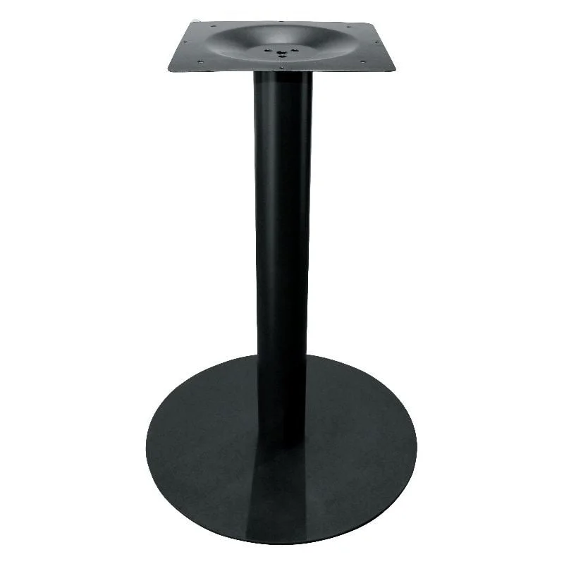 Black Powder Coated Single Leg Table Base