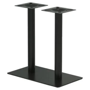 Black Powder Coated Double Leg Table Frame