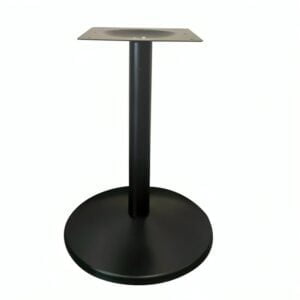 Black Powder Coated Single Leg Table Base