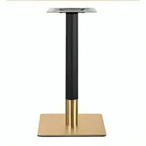 Half Gold Plated Square Table Base