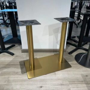 Golden Plated Double Leg Center Table Frame