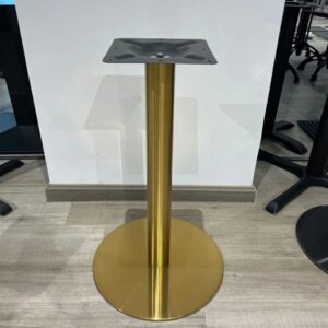 Gold Plated Round Table Base