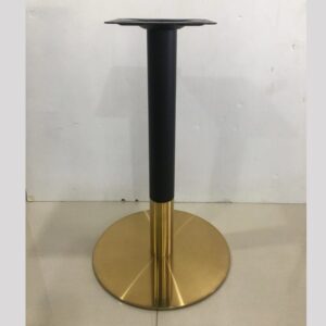 Half Gold Plated Round Table Base