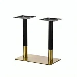 Half Glod Plated Double Leg Center Table Base