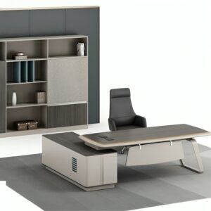 Modern L-Shaped Executive Office Desk