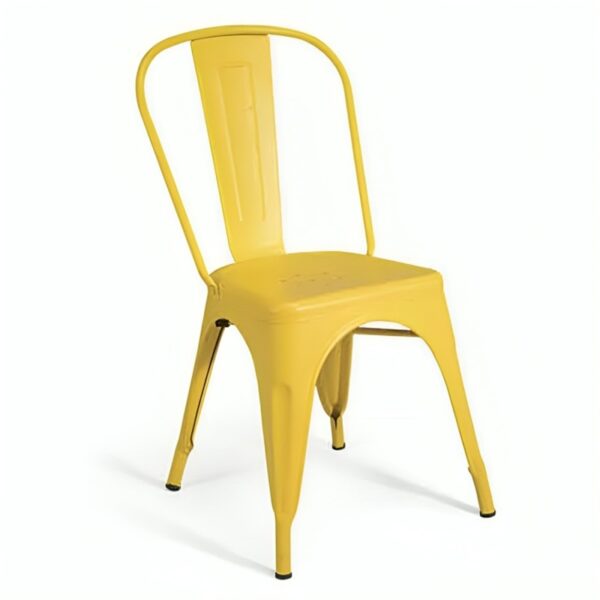 Yellow Tolex Cafe Chair